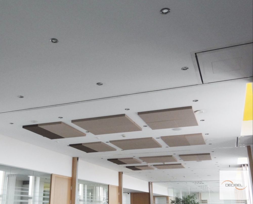 Acoustic treatment of EY office ceiling 