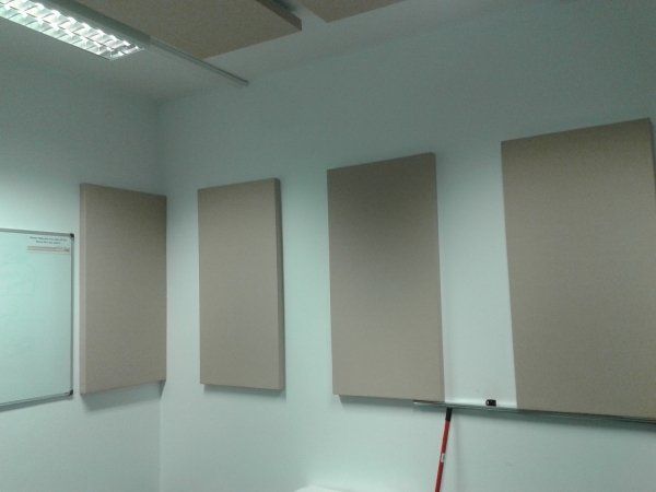 Аcoustic panels and hanging baffles