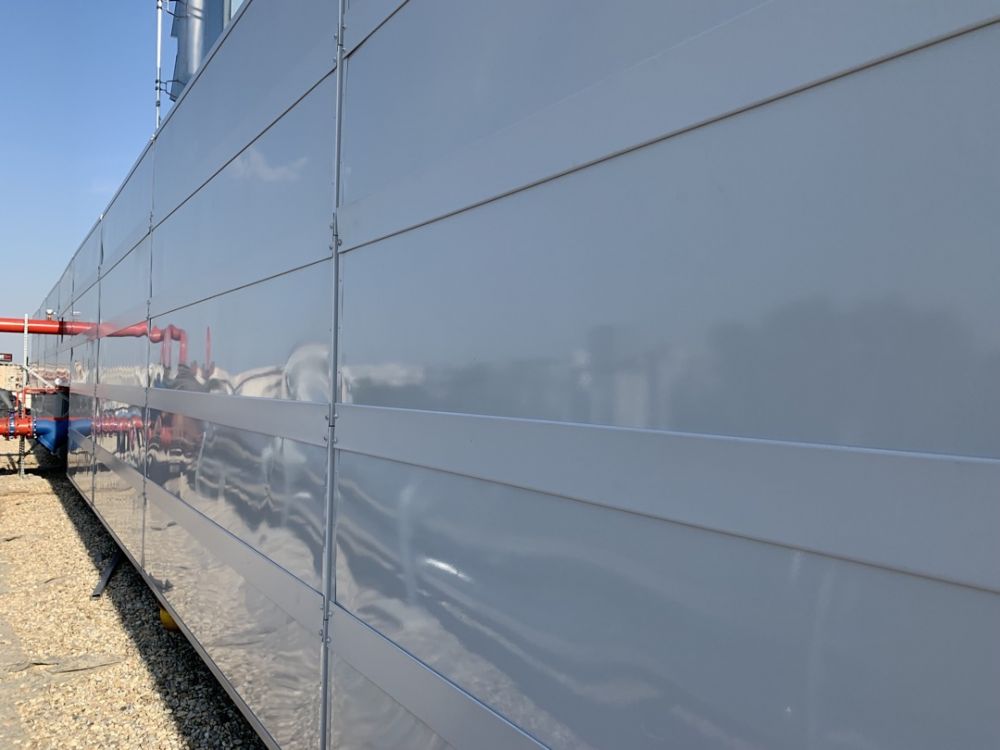 Noise Barrier for Chillers on Rooftop