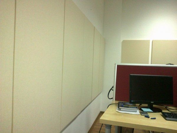Acoustic panels and desk separators 