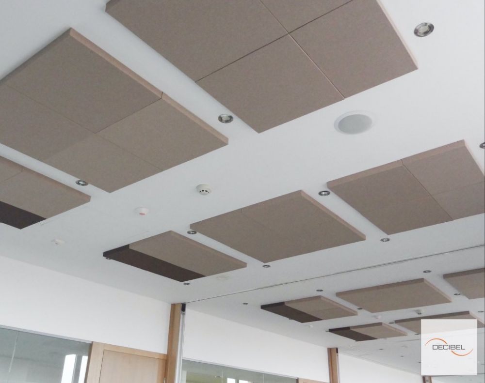 Acoustic treatment of EY office ceiling 