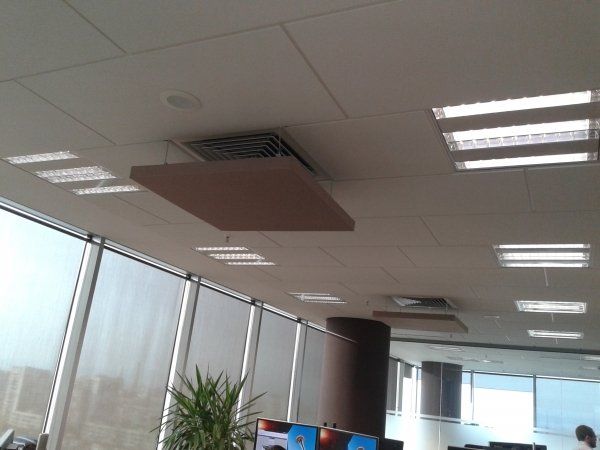 Acoustic ceiling baffles