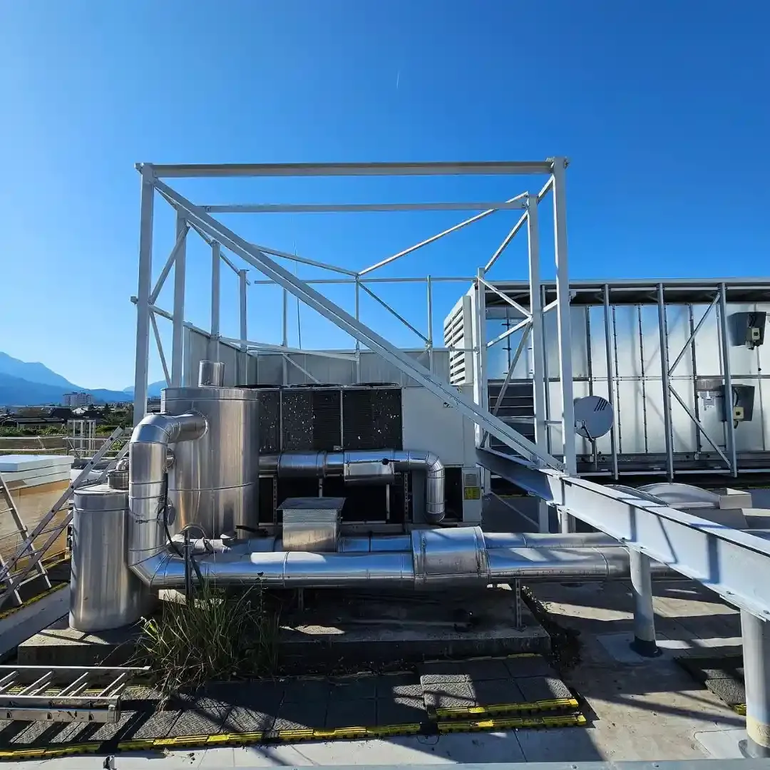 Noise Reduction for Rooftop Chillers and Generators at Rutter Facility