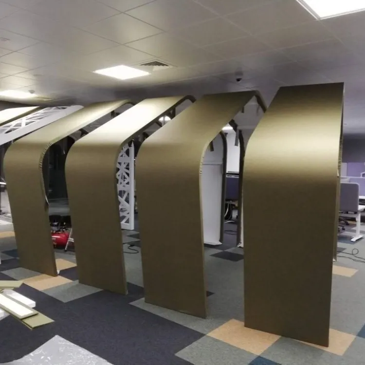 Custom acoustic treatment of an open-plan IT office