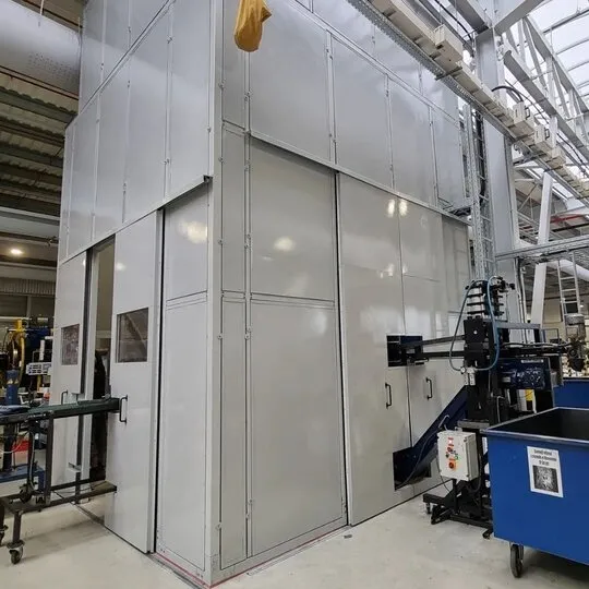 Industrial Soundproofing of a Noisy Press at Miba Steeltec