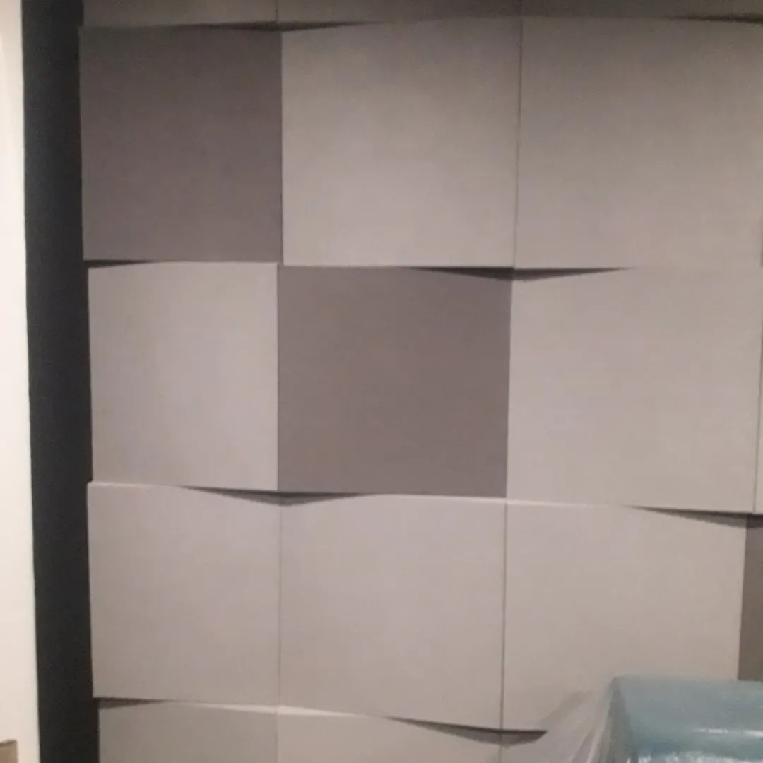 Home Cinema Acoustic Treatment with Textile and Felt Panels
