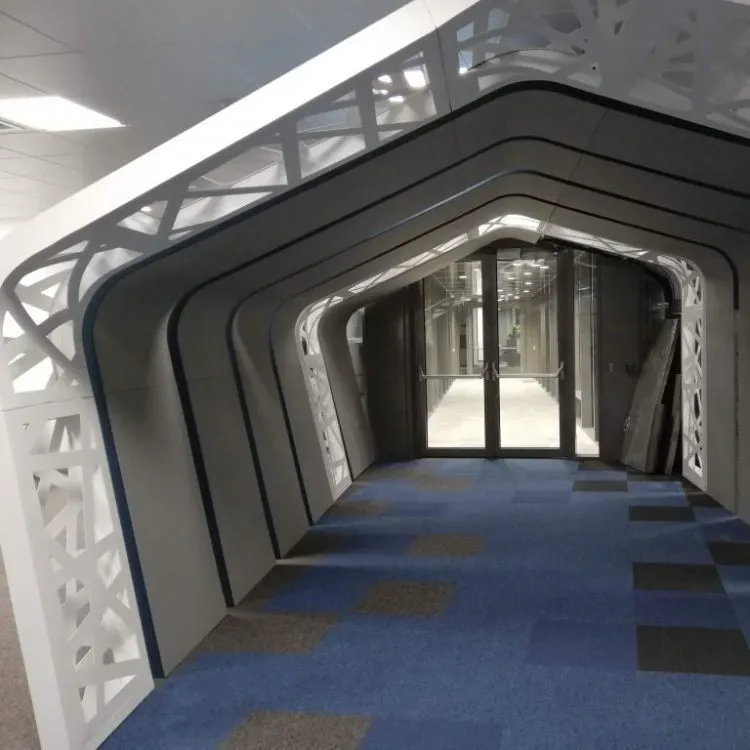 Custom acoustic treatment of an open-plan IT office