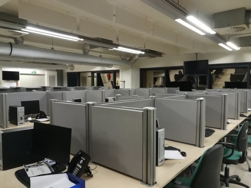 Acoustic Desk Screens at Forthnet HQ, Athens