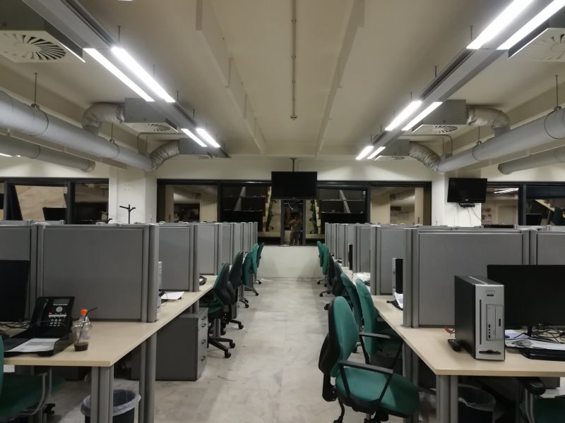 Acoustic Desk Screens at Forthnet HQ, Athens