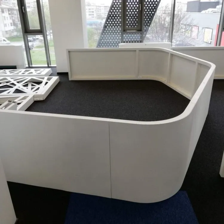 Custom acoustic treatment of an open-plan IT office