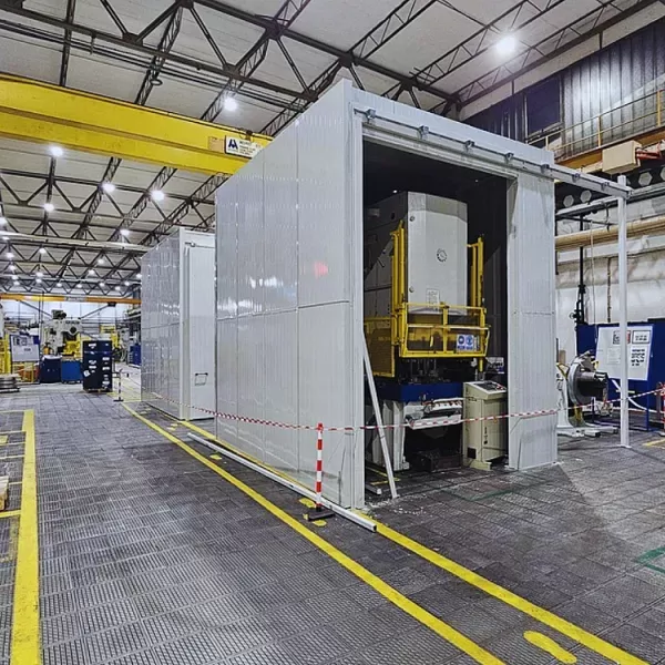 Factory Noise Reduction with a Metal Press Enclosure
