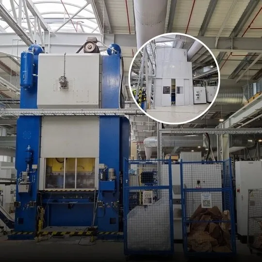 Industrial Soundproofing of a Noisy Press at Miba Steeltec