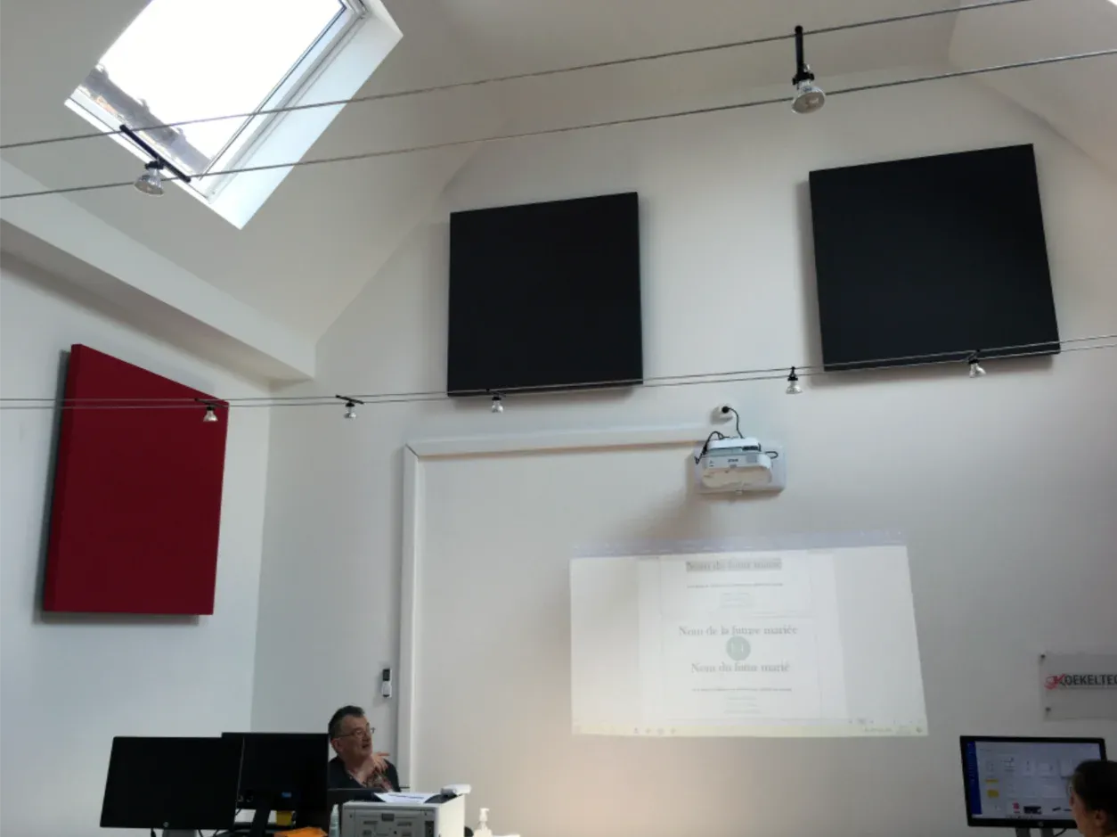 Acoustic improvement for training centre in Brussels