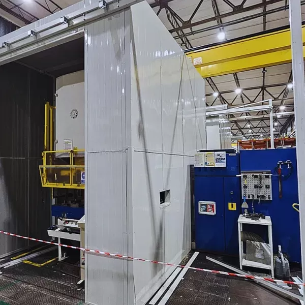 Factory Noise Reduction with a Metal Press Enclosure