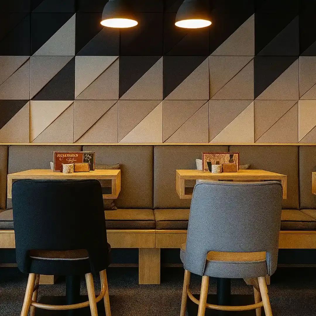 Acoustic Wall Treatment for Stylish Bar in Burgas