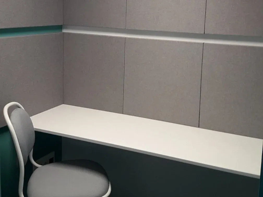 Phone booth acoustic panels installed at Adecco Bulgaria
