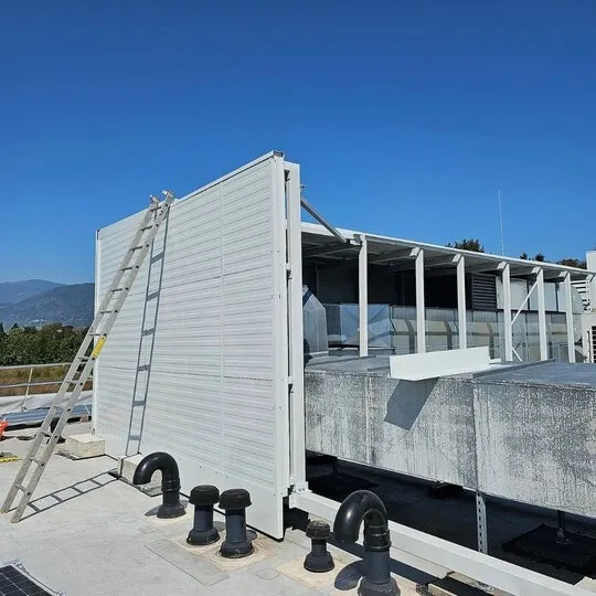 Noise Reduction for Rooftop Chillers and Generators at Rutter Facility