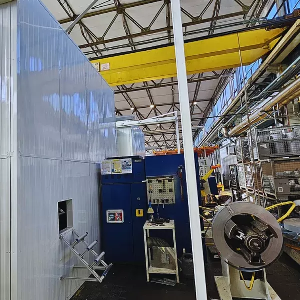 Factory Noise Reduction with a Metal Press Enclosure