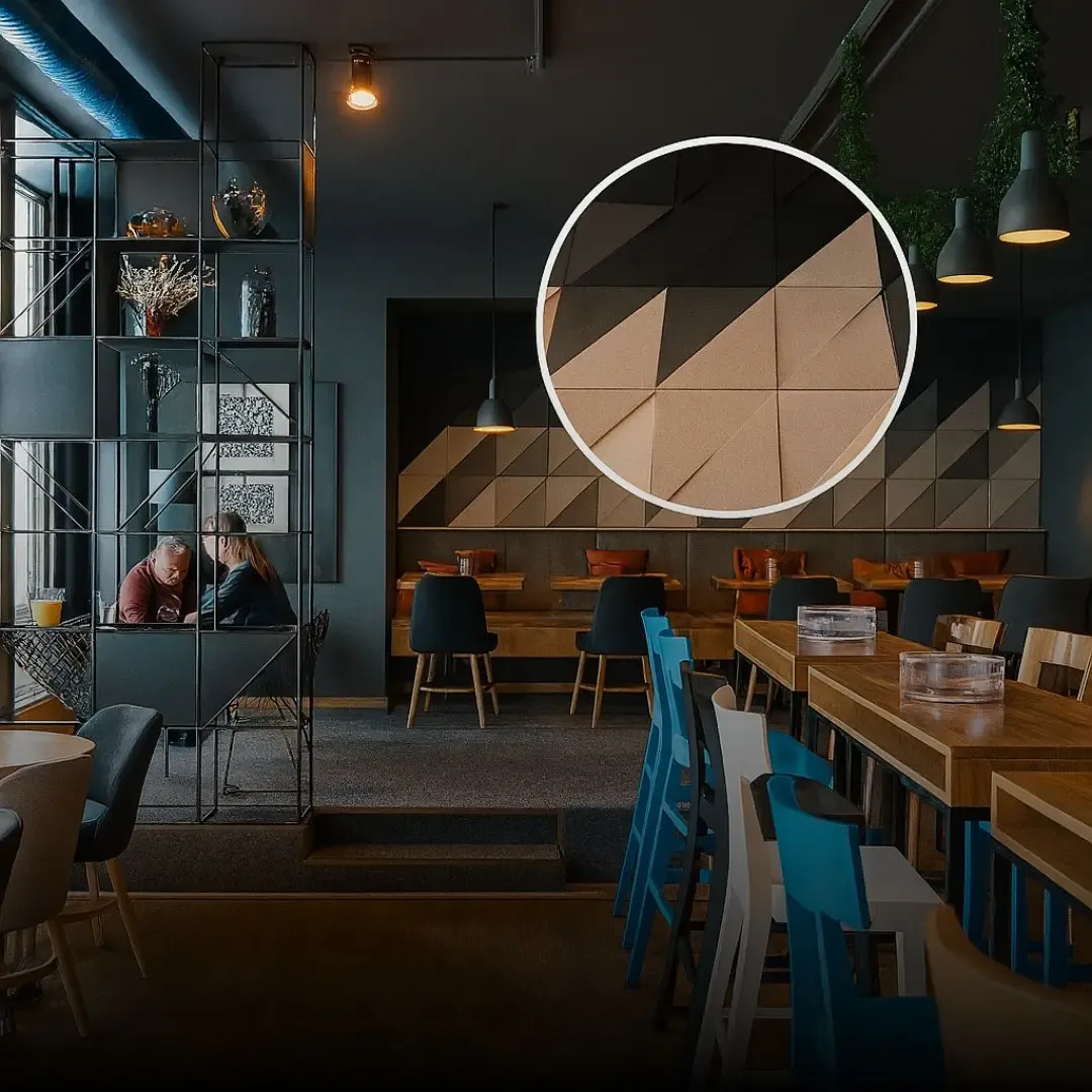 Acoustic Wall Treatment for Stylish Bar in Burgas