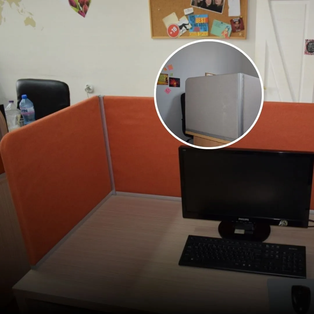 Atendia - design and production of noise reduction desk separators