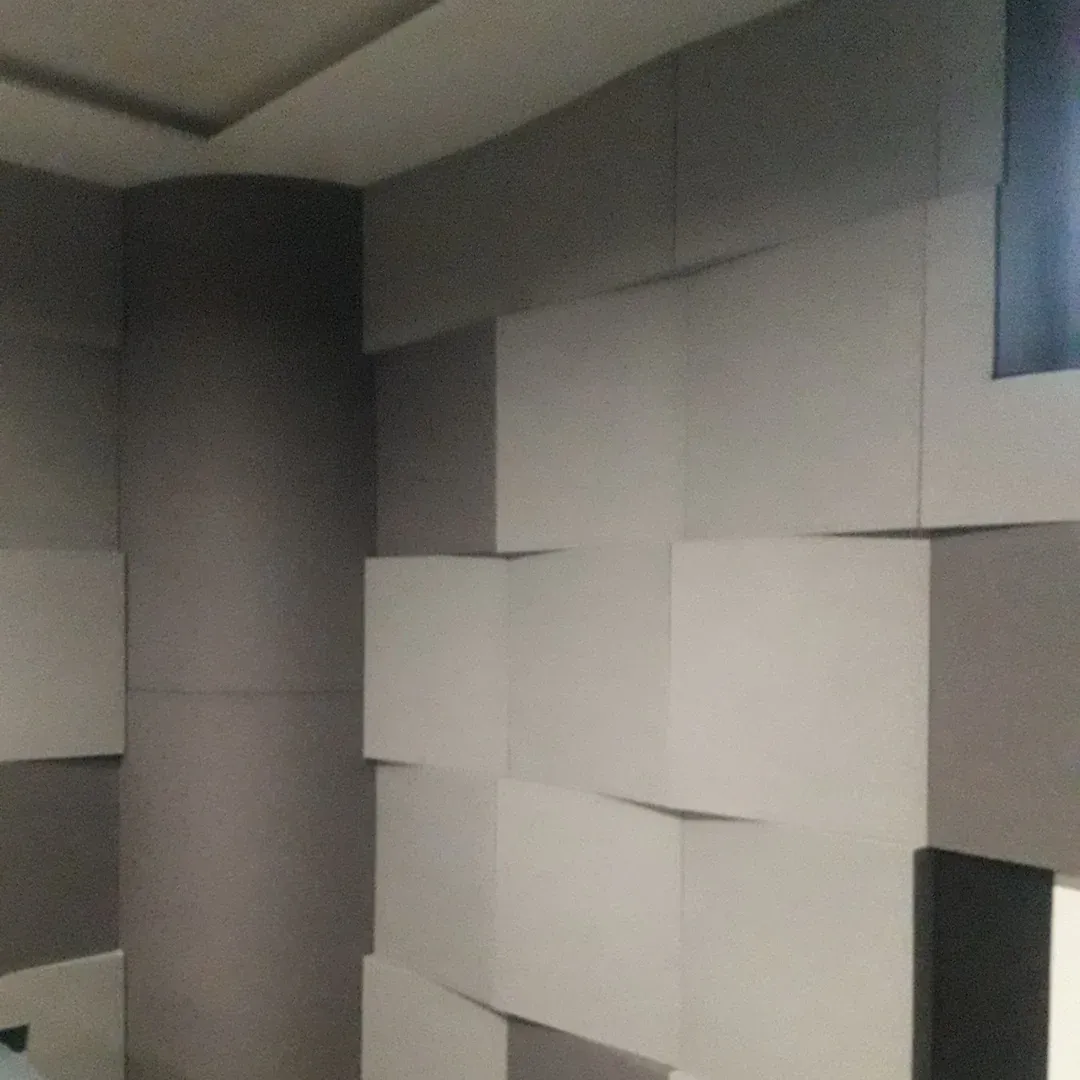 Home Cinema Acoustic Treatment with Textile and Felt Panels