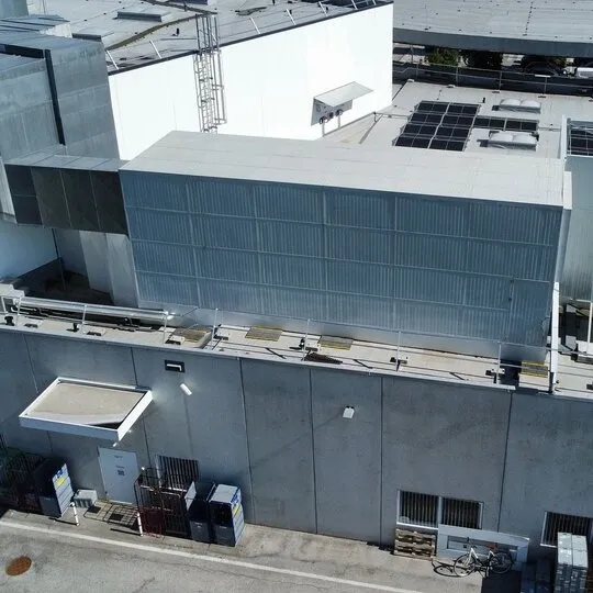 Noise Reduction for Rooftop Chillers and Generators at Rutter Facility