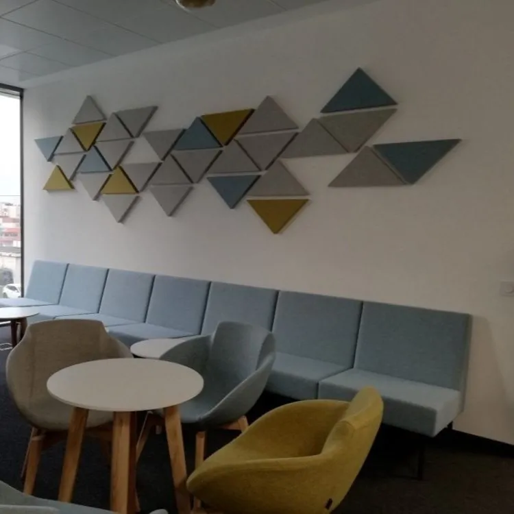 Custom acoustic treatment of an open-plan IT office
