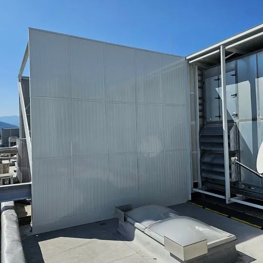 Noise Reduction for Rooftop Chillers and Generators at Rutter Facility
