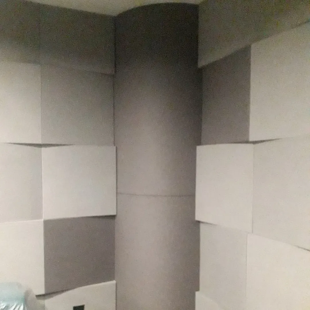 Home Cinema Acoustic Treatment with Textile and Felt Panels
